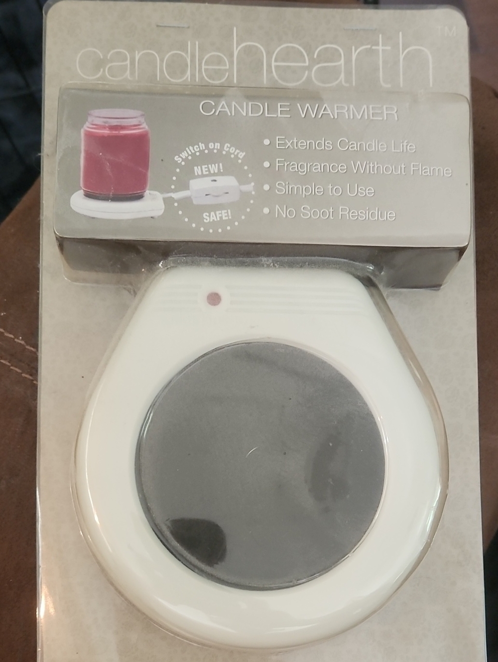 Candlehearth White Electric Candle Warmer - Flameless Scent Release